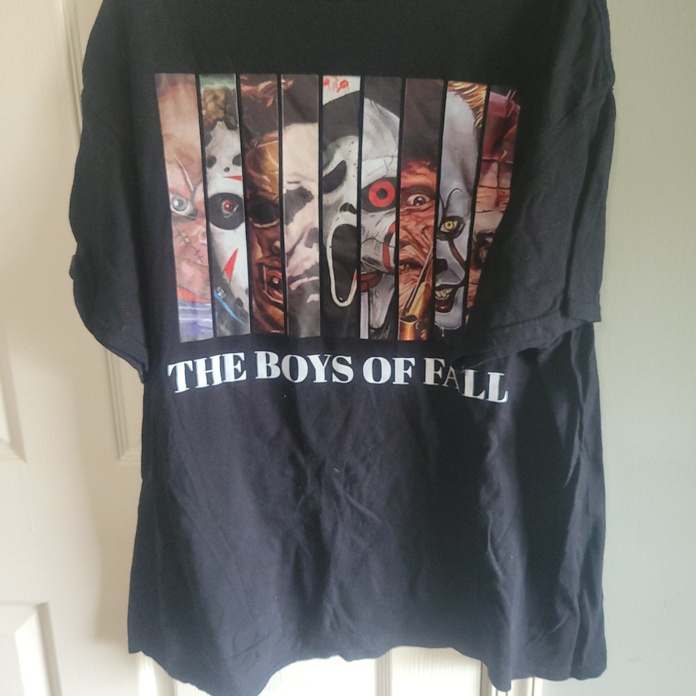 The Boys of Fall T-Shirt Halloween Horror Characters Scary Movie Tee 2XL